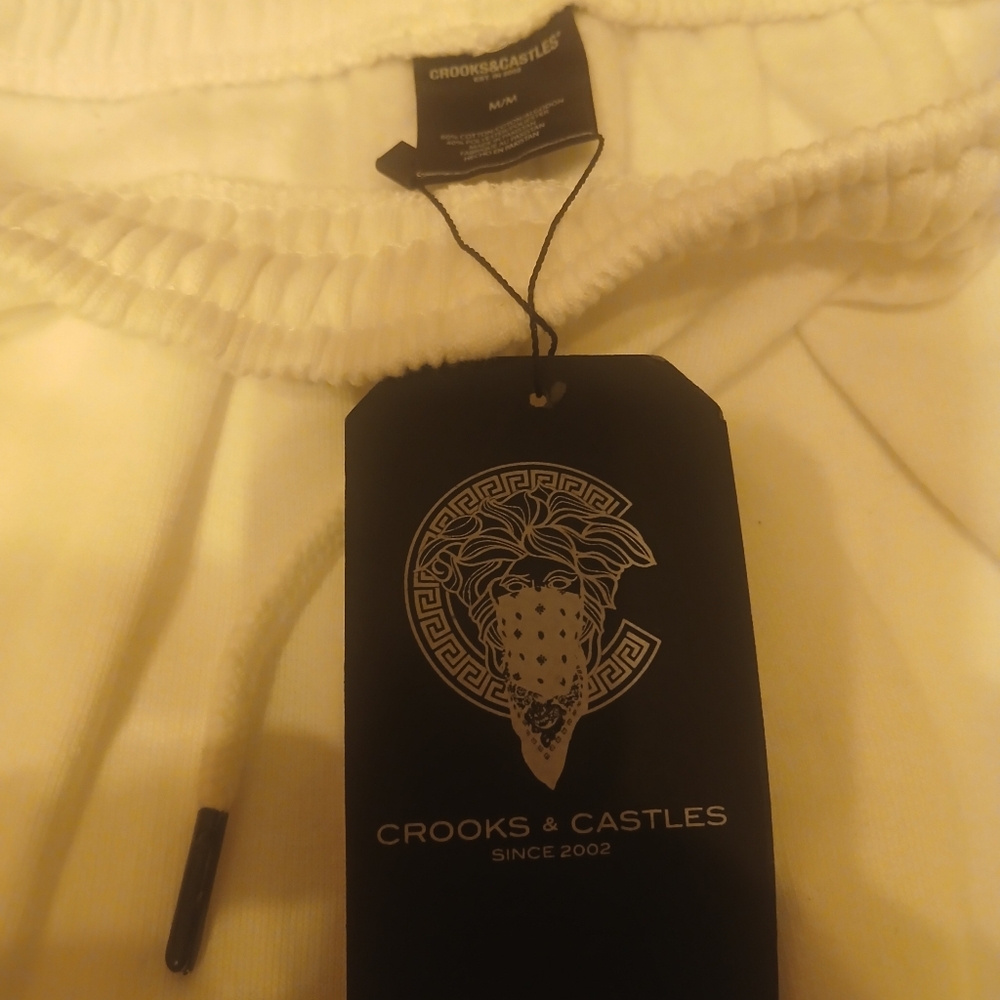 Crooks & Castles White Sweatpants